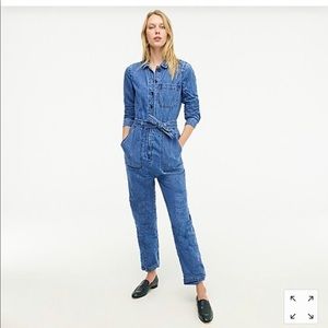 j crew denim jumpsuit